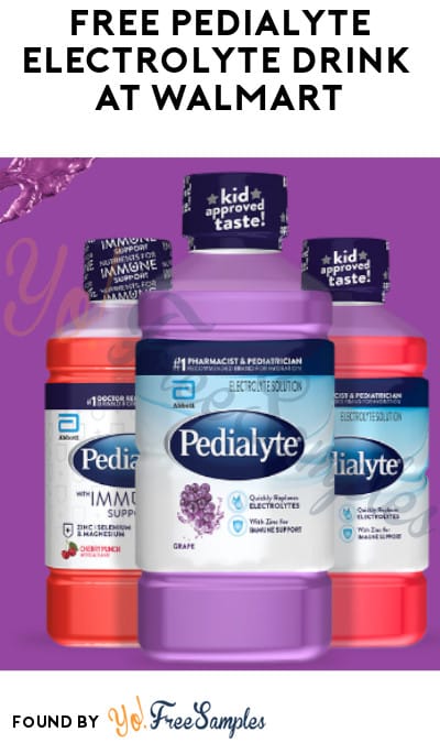 FREE Pedialyte Electrolyte Drink at Walmart (Cell Phone/Coupon Required)
