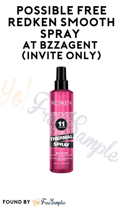 Possible FREE Redken Smooth Spray At BzzAgent (Invite Only)