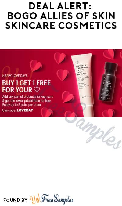 DEAL ALERT: BOGO Allies of Skin Skincare Cosmetics (Online Only + Code Required)