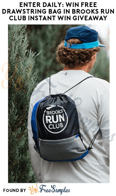 Enter Daily: Win FREE Drawstring Bag in Brooks Run Club Instant Win Giveaway