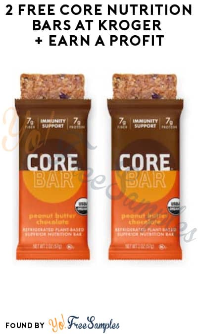 2 FREE Core Nutrition Bars at Kroger + Earn A Profit (Account/Coupon & Ibotta Required)