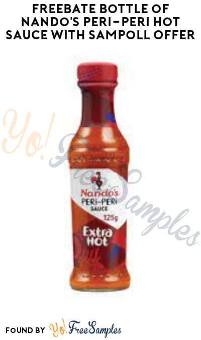 FREEBATE Bottle of Nando’s PERi-PERi Hot Sauce with Sampoll Offer (PayPal or Venmo Required + CA & TX Only)