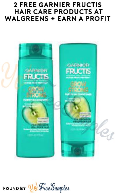 2 FREE Garnier Fructis Hair Care Products at Walgreens + Earn A Profit (Account/Coupon Required)