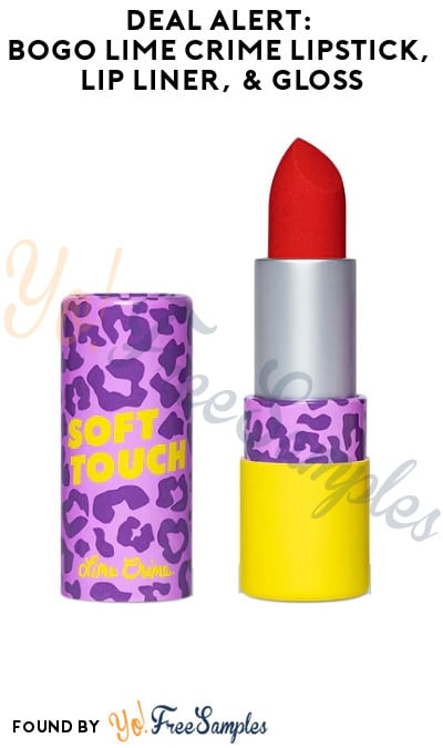 DEAL ALERT: BOGO Lime Crime Lipstick, Lip Liner & Gloss (Online Only)