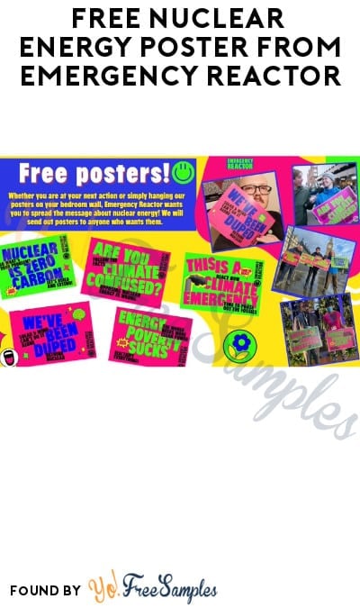 FREE Nuclear Energy Poster from Emergency Reactor (Email Required)
