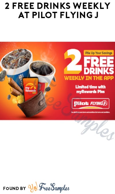 2 FREE Drinks Weekly at Pilot Flying J (Coupon/App Required)