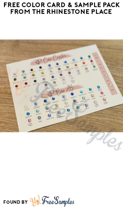 FREE Color Card & Sample Pack from The Rhinestone Place