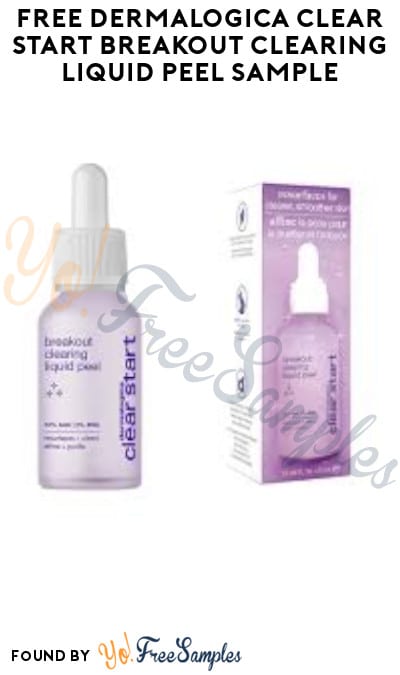 FREE Dermalogica Clear Start Breakout Clearing Liquid Peel Sample (Social Media Required)