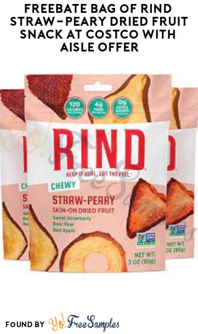 FREEBATE Bag of Rind Straw-Peary Dried Fruit Snack at Costco with Aisle Offer (Text Rebate + Venmo/PayPal Required)