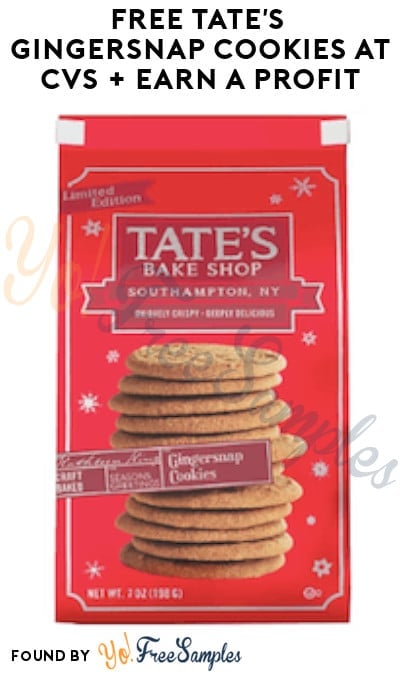 FREE Tate’s Gingersnap Cookies at CVS + Earn A Profit (Clearance & Ibotta Required)