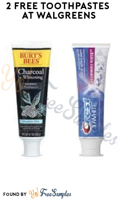 2 FREE Toothpastes at Walgreens (Account/ Coupon Required)