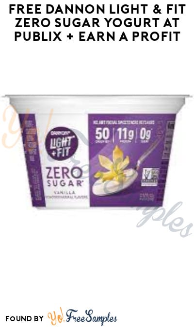 FREE Dannon Light & Fit Zero Sugar Yogurt at Publix + Earn A Profit (Account/Coupon & Ibotta Required)