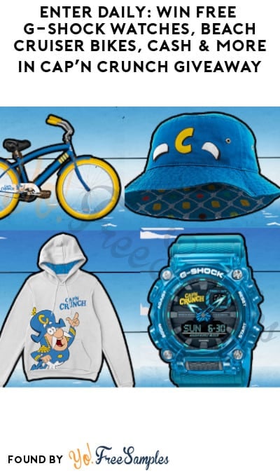 Enter Daily: Win FREE G-SHOCK Watches, Beach Cruiser Bikes, Cash & More in Cap’n Crunch Giveaway