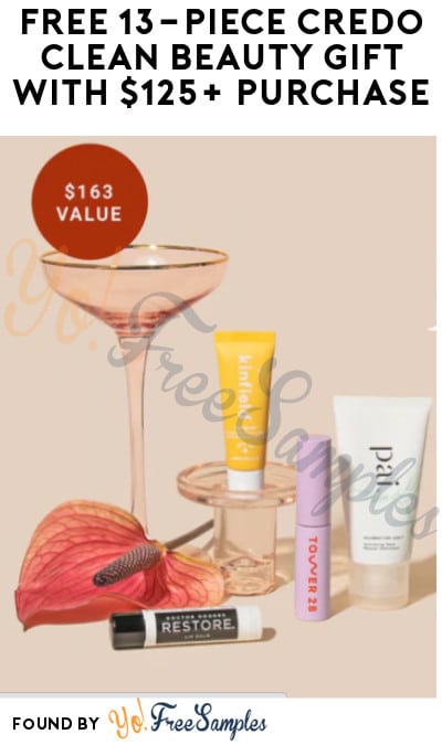 FREE 13-Piece Credo Clean Beauty Gift with $125+ Purchase (Online Only)