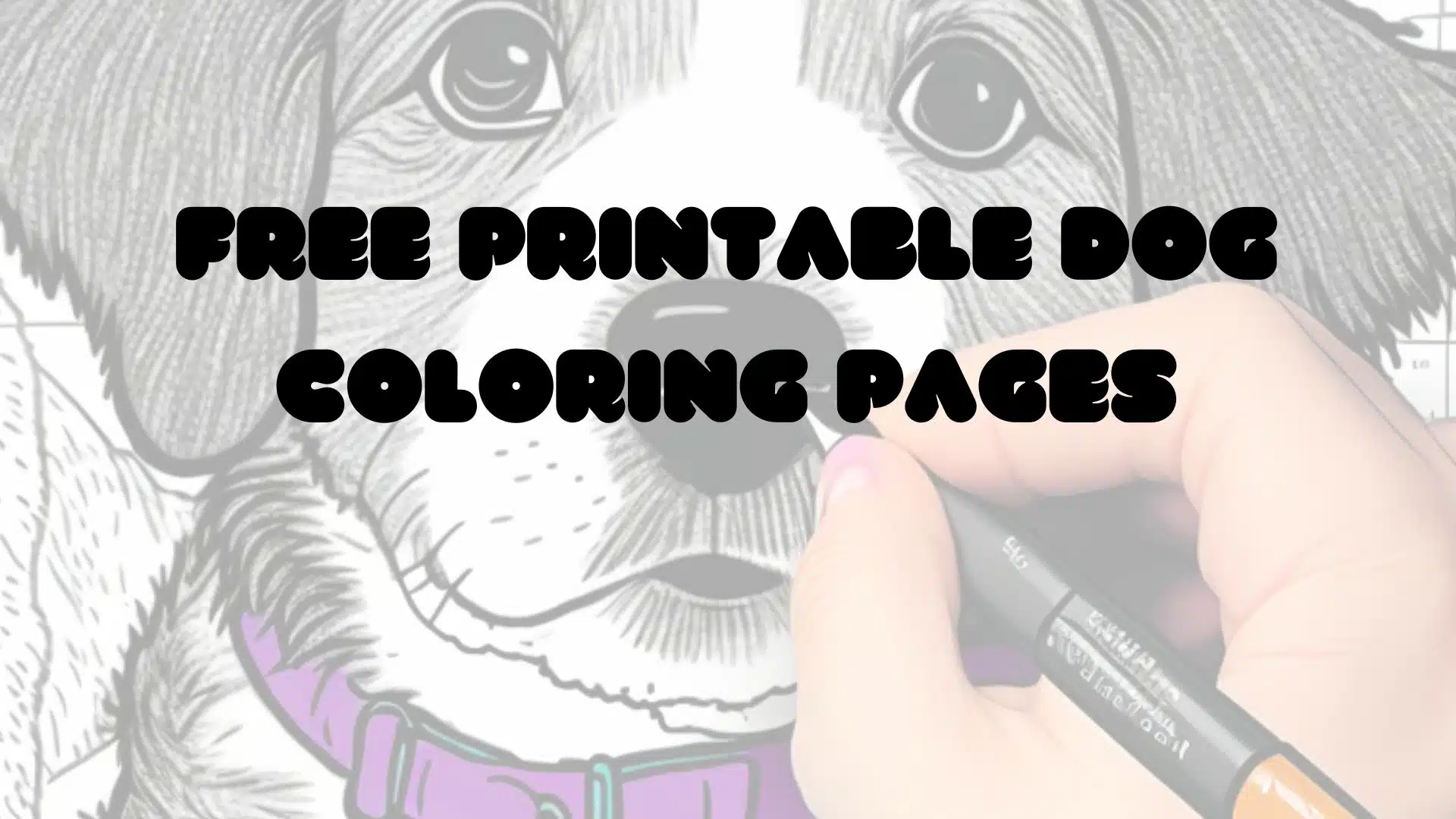 Free Printable Dog Coloring Pages List