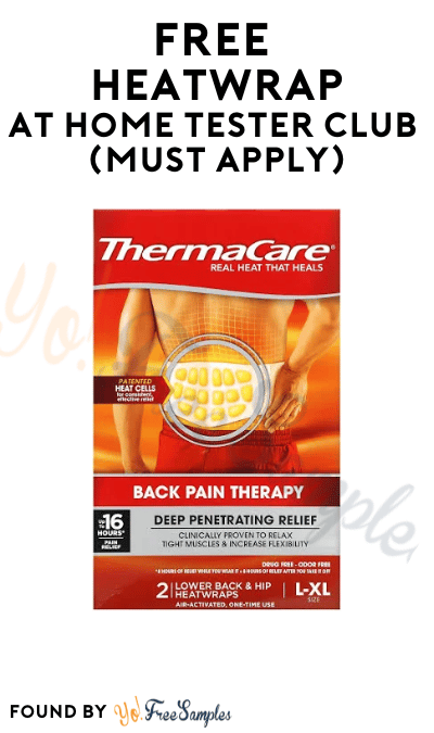 FREE Heatwrap At Home Tester Club (Must Apply)
