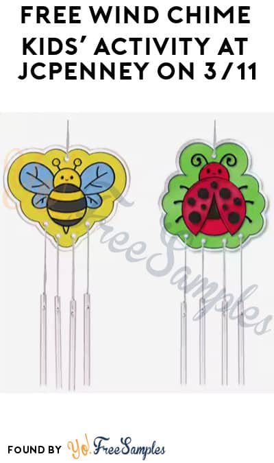 FREE Wind Chime Kids’ Activity at JCPenney on 3/11