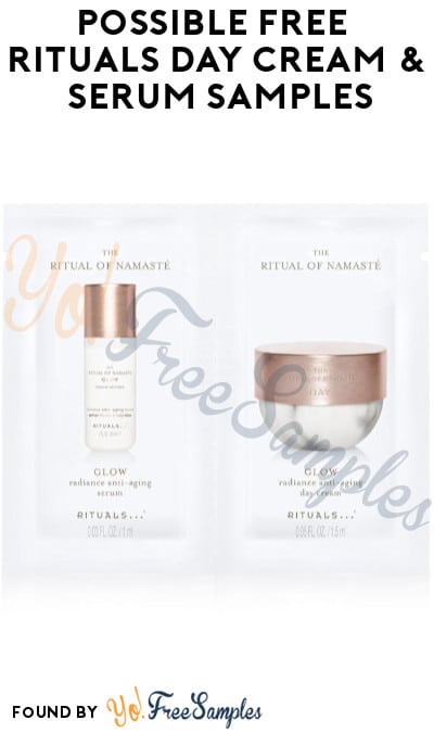 Possible FREE Rituals Day Cream & Serum Samples (Social Media Required)
