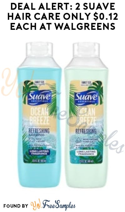 DEAL ALERT: 2 Suave Hair Care Only $0.12 Each at Walgreens (Coupon & Fetch Rewards Required)