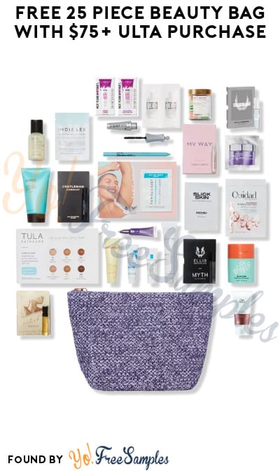 FREE 25 Piece Beauty Bag with $75+ ULTA Purchase (Online Only)