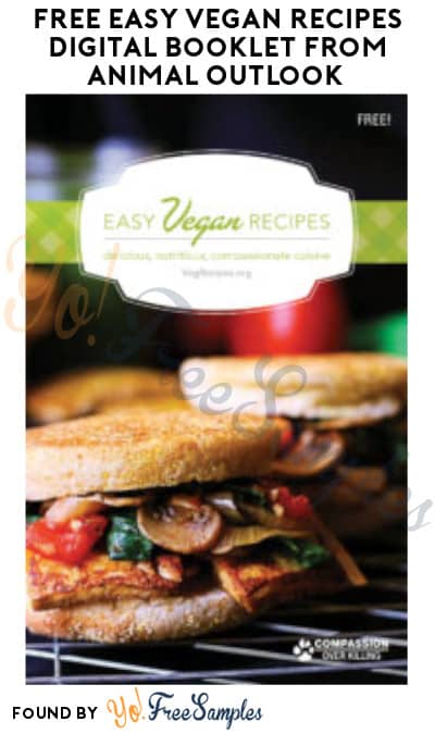 FREE Easy Vegan Recipes Digital Booklet from Animal Outlook