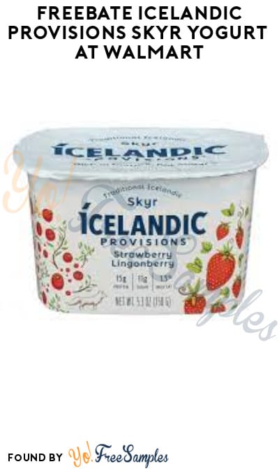 FREEBATE Icelandic Provisions Skyr Yogurt at Walmart (Ibotta Required)