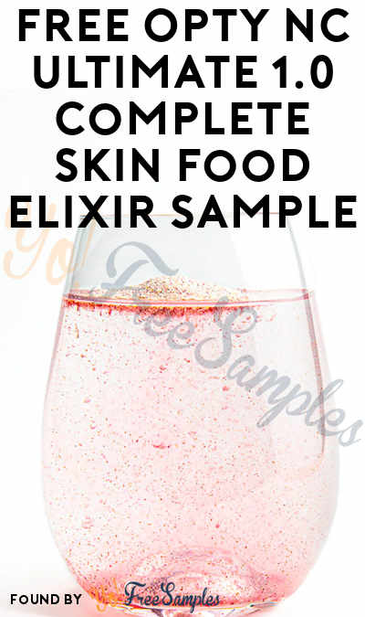 FREE OPTY NC Ultimate 1.0 Complete Skin Food Elixir Sample