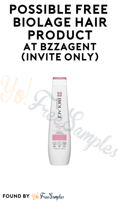 Possible FREE Biolage Hair Product At BzzAgent (Invite Only)