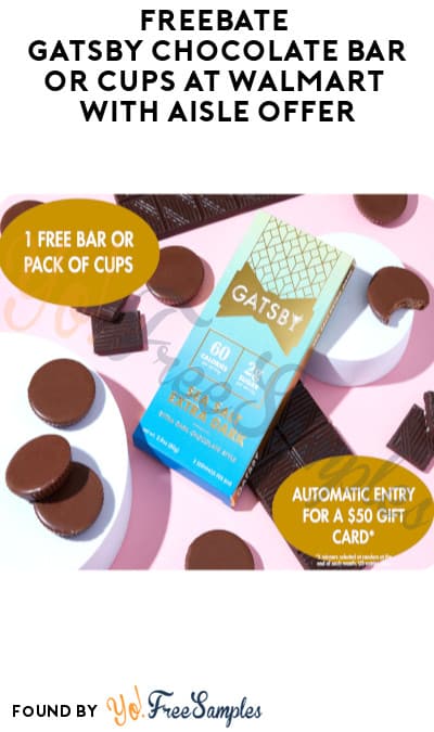 FREEBATE GATSBY Chocolate Bar Or Cups At Walmart With Aisle Offer Text 