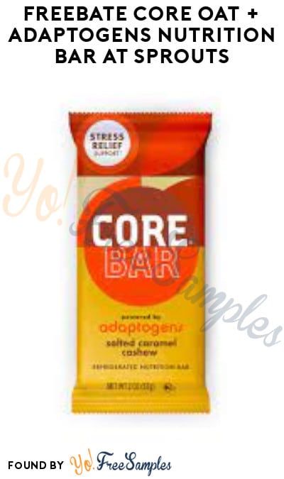FREEBATE Core Oat + Adaptogens Nutrition Bar at Sprouts (Ibotta Required)