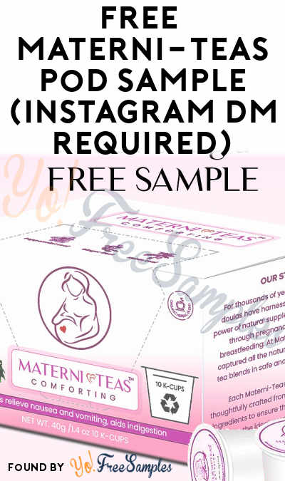 FREE Materni-Teas Pod Sample (Instagram DM Required)