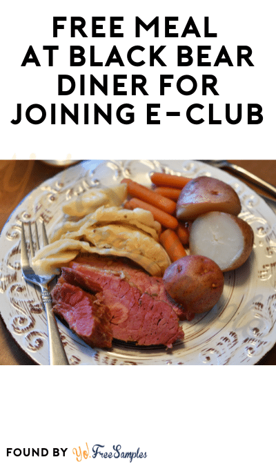 FREE Meal At Black Bear Diner For Joining E-Club