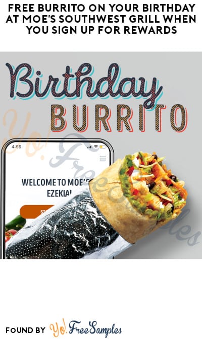 FREE Burrito on Your Birthday at Moe’s Southwest Grill When You Sign Up for Rewards