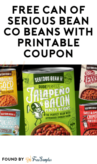 FREE Can of Serious Bean Co Beans with Printable Coupon