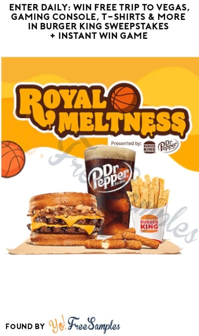 Enter Daily: Win FREE Trip to Vegas, Gaming Console, T-Shirts & More in Burger King Sweepstakes + Instant Win Game