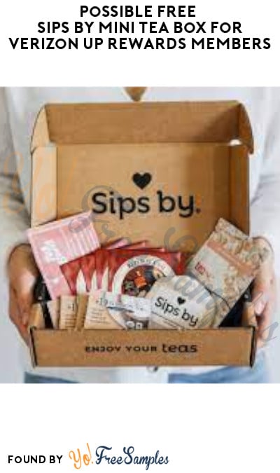 Possible FREE Sips by Mini Tea Box for Verizon Up Rewards Members