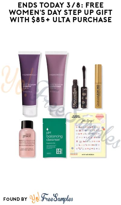 Ends Today 3/8: FREE Women’s Day Step Up Gift with $85+ ULTA Purchase (Online Only)