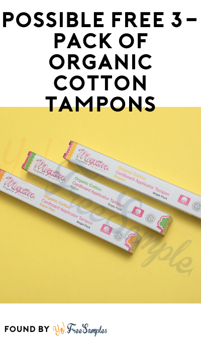 Possible FREE Maxim Hygiene Organic Cotton Tampon Sample
