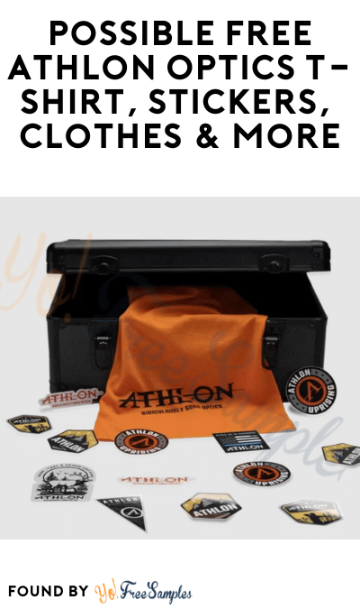 Possible FREE Athlon Optics T-Shirt, Stickers, Cloth & More