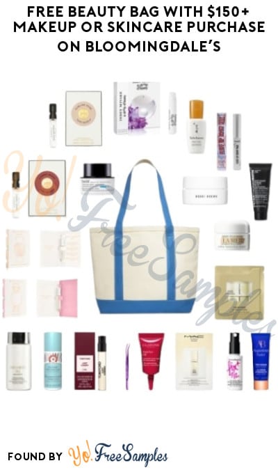 FREE Beauty Bag with $150+ Makeup or Skincare Purchase on Bloomingdale’s (Online Only)