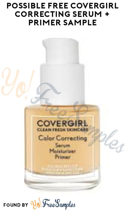 Possible FREE Covergirl Correcting Serum + Primer Sample (Social Media Required)