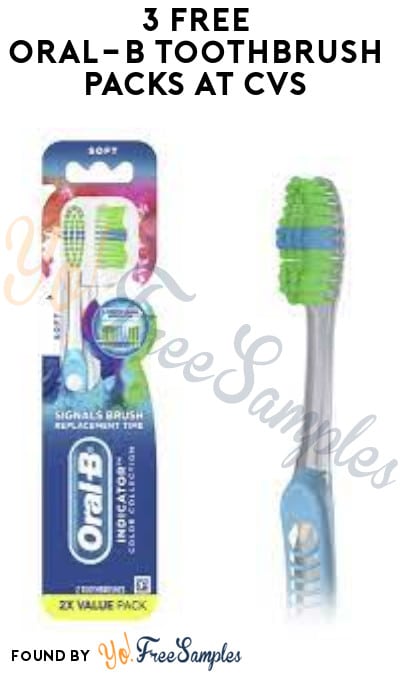 3 FREE Oral-B Toothbrush Packs at CVS (Coupon/App Required)