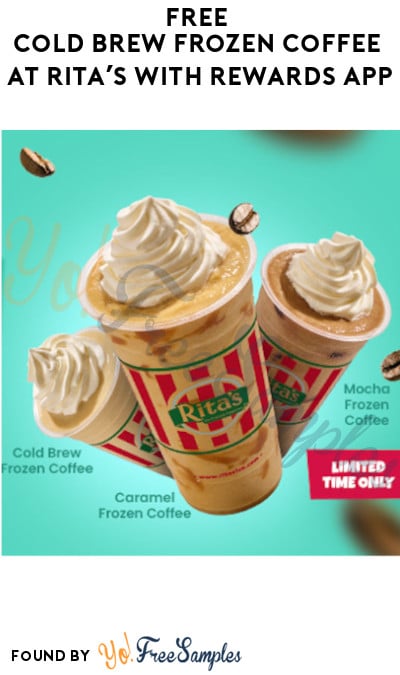 FREE Cold Brew Frozen Coffee at Rita’s with Rewards App  