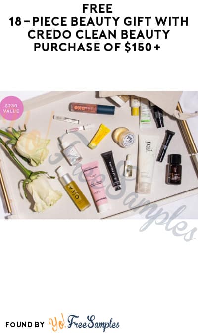FREE 18-Piece Beauty Gift with Credo Clean Beauty Purchase of $150+ (Online Only)