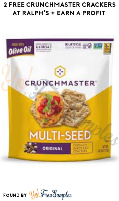 2 FREE Crunchmaster Crackers at Ralph’s + Earn A Profit (Account/Ibotta Required)