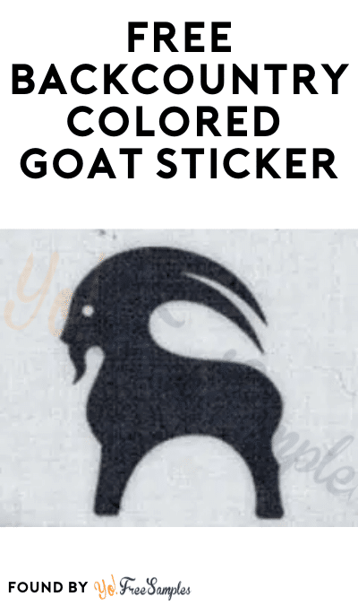 FREE Backcountry Colored Goat Sticker