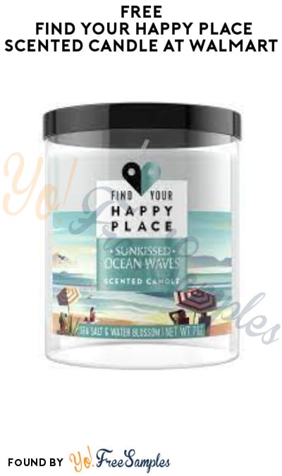FREE Find Your Happy Place Scented Candle at Walmart (Ibotta Required)