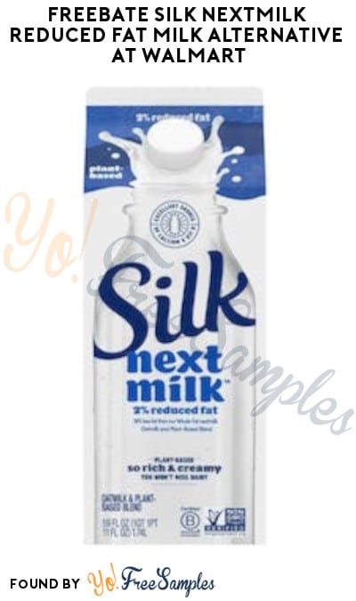 FREEBATE Silk Nextmilk Reduced Fat Milk Alternative at Walmart (Ibotta Required)