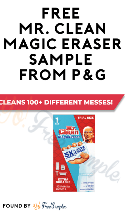 FREE Mr. Clean Magic Eraser Sample from P&G