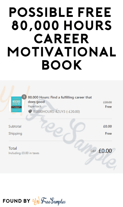 Possible FREE 80,000 Hours Career Motivational Book